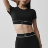 Alo Softsculpt Amp It up BH med kortem – svart