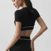 Alo Softsculpt Amp It up BH med kortem – svart