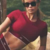 Alo Softsculpt Amp It up BH med korter met – Summer Romance Red