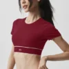 Alo Softsculpt Amp It up BH med korter met – Summer Romance Red
