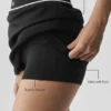 Alo Softsculpt Amp It up tennisskjørt – svart