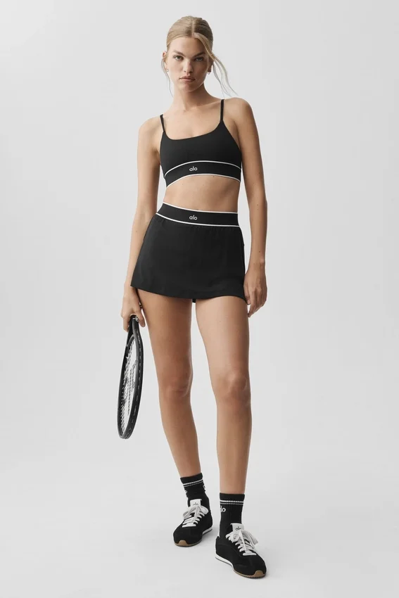 Alo Softsculpt Amp It up tennisskjørt – svart