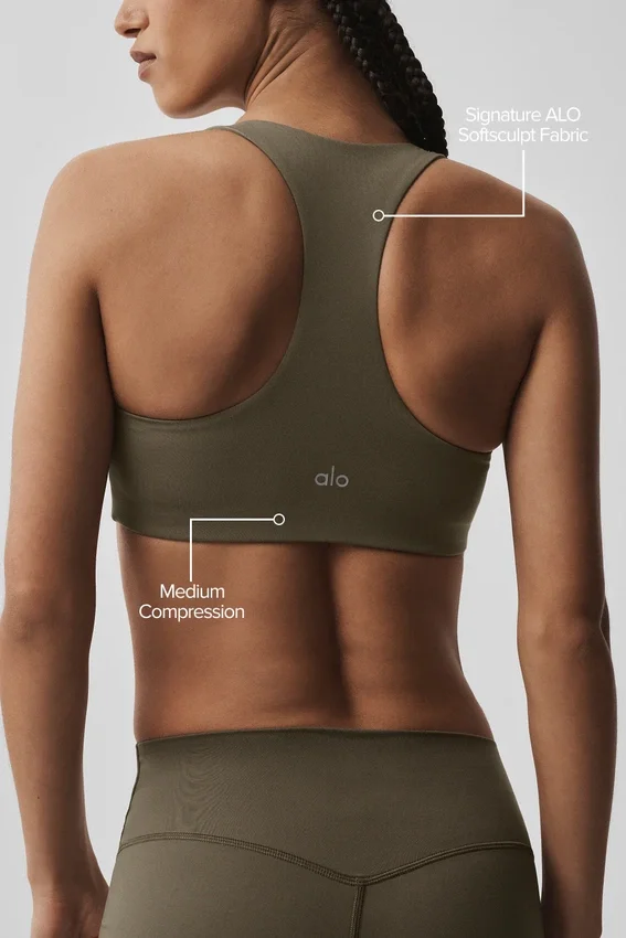 Alo Softsculpt Base-BH – Olive Tree