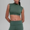 Alo Softsculpt Capped Out kortærmet – Clover Green