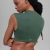 Alo Softsculpt Capped Out kortærmet – Clover Green