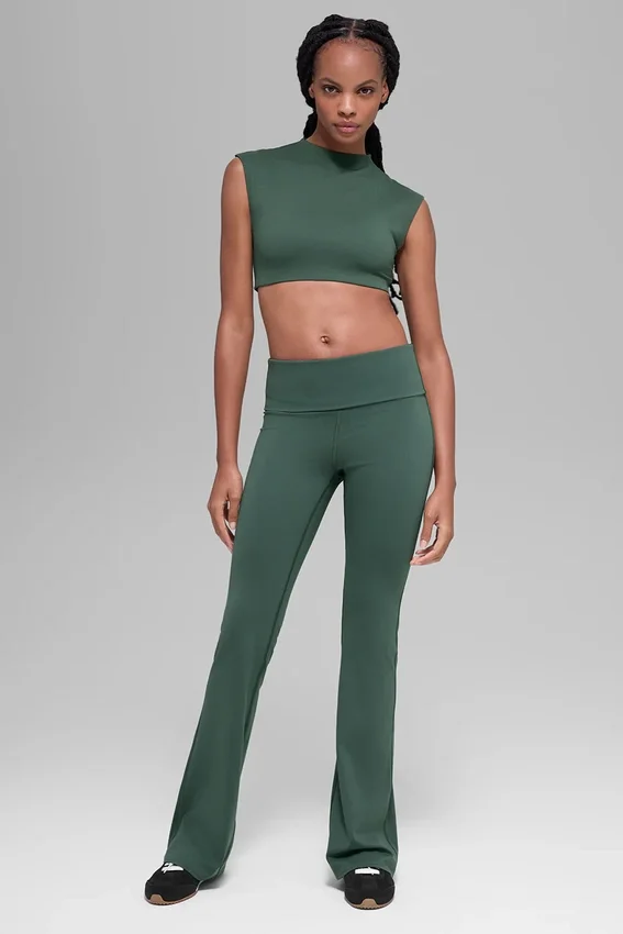 Alo Softsculpt Capped Out kortærmet – Clover Green