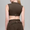 Alo Softsculpt Capped out kortærmet – Espresso
