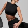 Alo Softsculpt Capped Out Kortermet Sleeve – svart