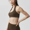Alo Softsculpt Feel the Heat halterneck-BH – Espresso