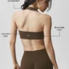 Alo Softsculpt Feel the Heat halterneck-BH – Espresso