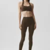 Alo Softsculpt Feel the Heat halterneck-BH – Espresso