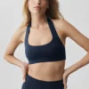Alo Softsculpt Feel the Heat halterneck-BH – Navy