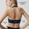 Alo Softsculpt Feel the Heat halterneck-BH – Navy