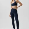 Alo Softsculpt Feel the Heat halterneck-BH – Navy