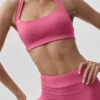 Alo Softsculpt Feel the Heat halterneck-BH – Paradise Pink