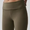 Alo Softsculpt Foldover Flare Tights – Olive Tree