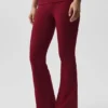 Alo Softsculpt Foldover Flare Tights – Summer Romance Red