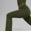 Alo Softsculpt High-Waist 7/8 Bootcut Tights – grønn oliven