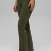 Alo Softsculpt High-Waist 7/8 Bootcut Tights – grønn oliven