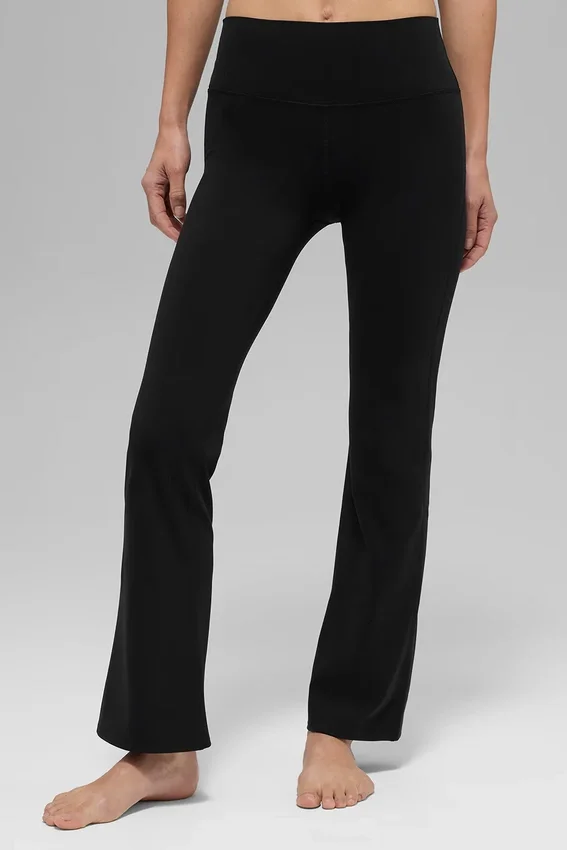 Alo Softsculpt high-waist 7/8 bootcut tights – svart