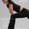 Alo Softsculpt high-waist 7/8 bootcut tights – svart