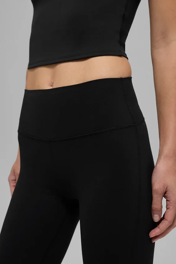 Alo Softsculpt high-waist 7/8 bootcut tights – svart