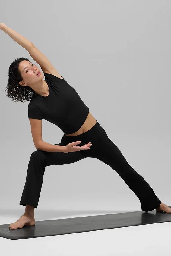 Alo Softsculpt high-waist 7/8 bootcut tights – svart