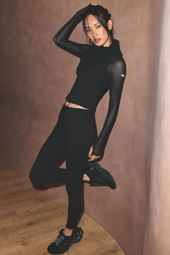 Alo Softsculpt High-Waist 7/8 Superset Tights – Svart