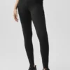 Alo Softsculpt High-Waist 7/8 Superset Tights – Svart