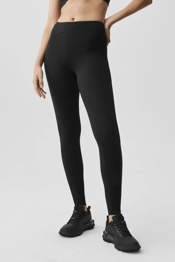 Alo Softsculpt High-Waist 7/8 Superset Tights – Svart