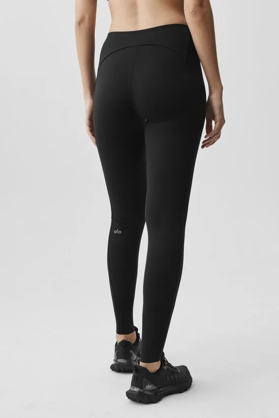 Alo Softsculpt High-Waist 7/8 Superset Tights – Svart