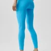Alo Softsculpt high-waist 7/8 tights – azurblå