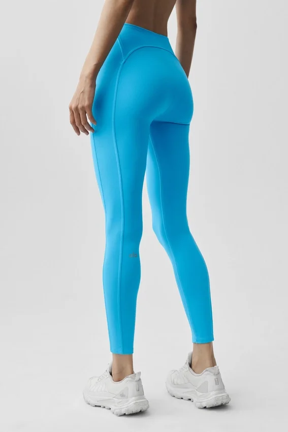 Alo Softsculpt high-waist 7/8 tights – azurblå