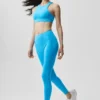 Alo Softsculpt high-waist 7/8 tights – azurblå