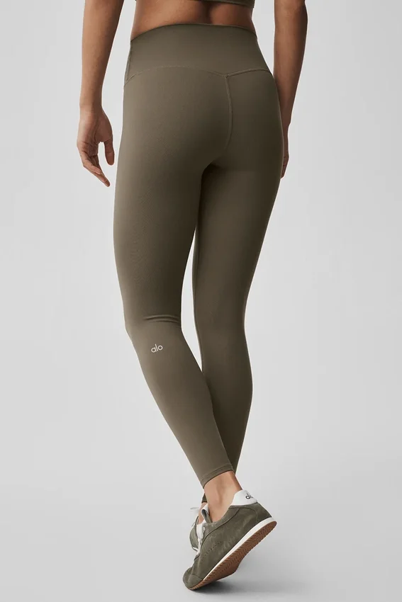 Alo Softsculpt High-Waist 7/8 Tights – Olive Tree