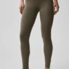 Alo Softsculpt High-Waist 7/8 Tights – Olive Tree