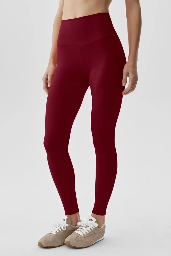 Alo Softsculpt High-Waist 7/8 Tights – Summer Romance Red