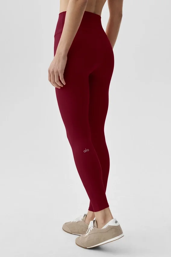 Alo Softsculpt High-Waist 7/8 Tights – Summer Romance Red