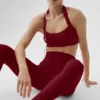 Alo Softsculpt High-Waist 7/8 Tights – Summer Romance Red