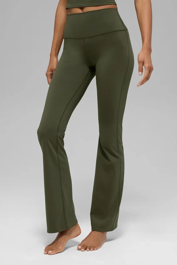 Alo Softsculpt High-Waist bootcut tights – grønn oliven