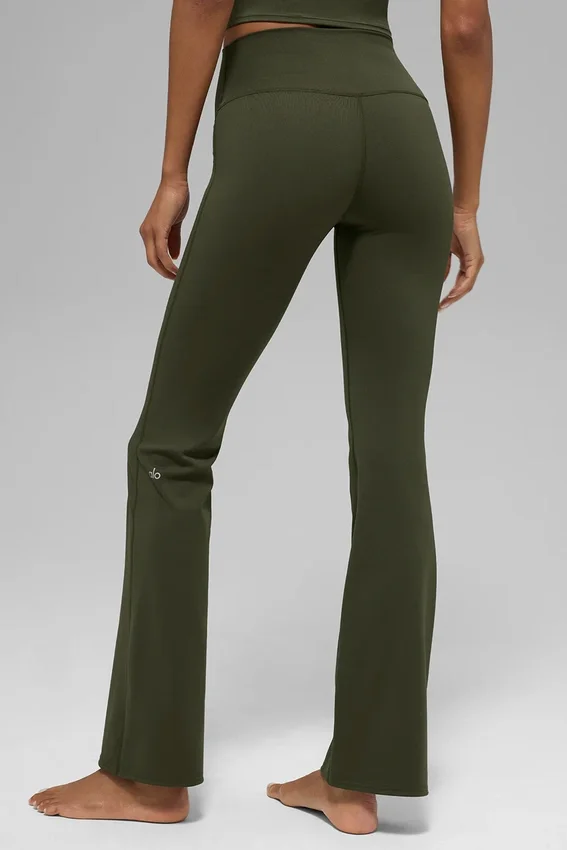 Alo Softsculpt High-Waist bootcut tights – grønn oliven
