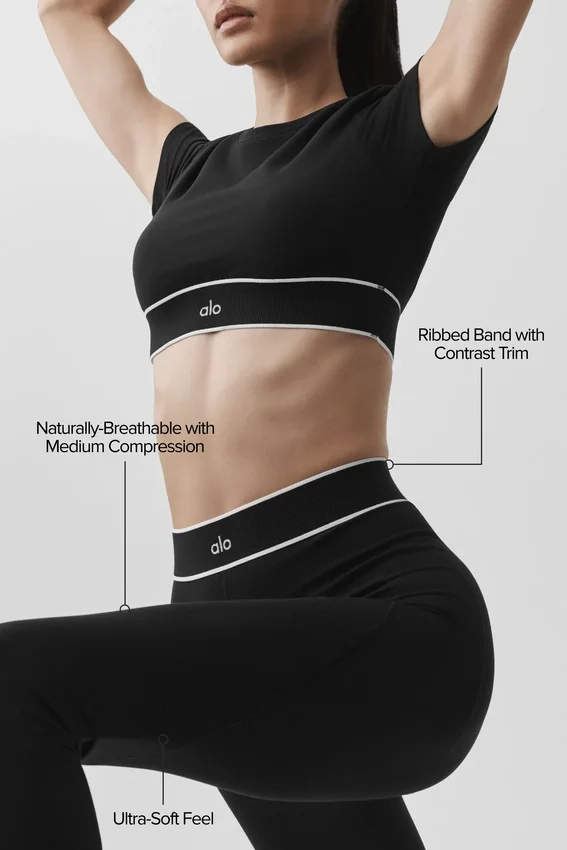 Alo Softsculpt High-Waist Tights «Amp It up» – svart