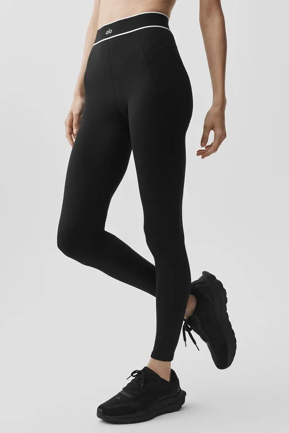 Alo Softsculpt High-Waist Tights «Amp It up» – svart