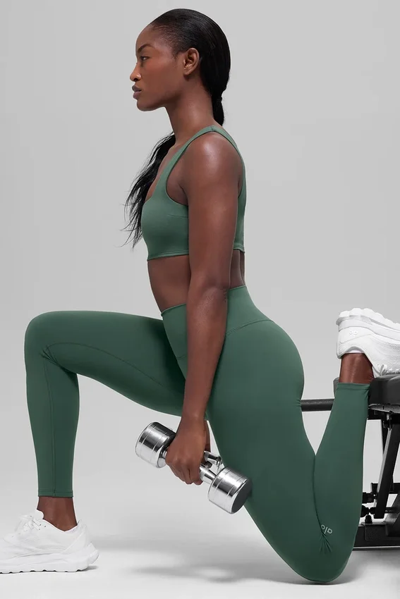 Alo Softsculpt High-Waist Tights – Clover Green