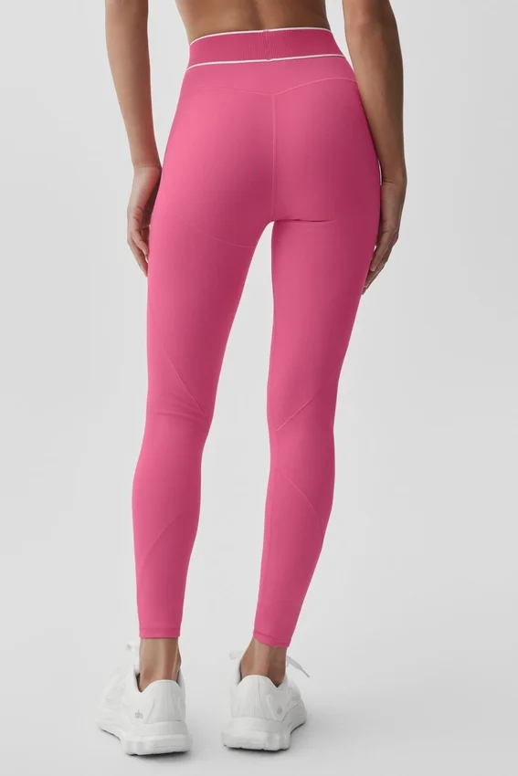 Alo Softsculpt High-Waist Tights from the «Amp It up» collection – Paradise Pink