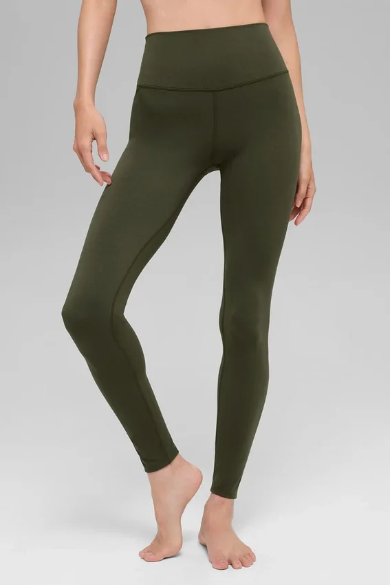 Alo Softsculpt High-Waist Tights – Green Olive