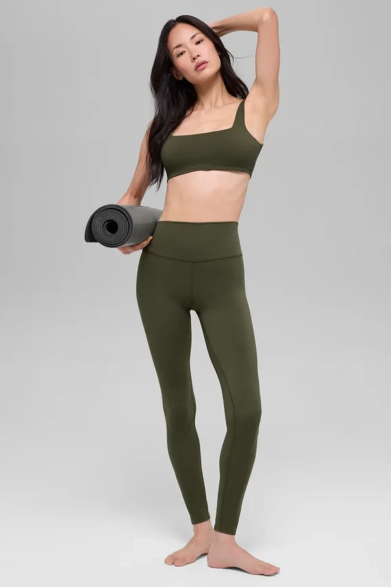 Alo Softsculpt High-Waist Tights – Green Olive
