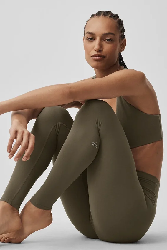 Alo Softsculpt High-Waist Tights – Olive Tree