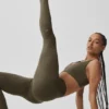 Alo Softsculpt High-Waist Tights – Olive Tree
