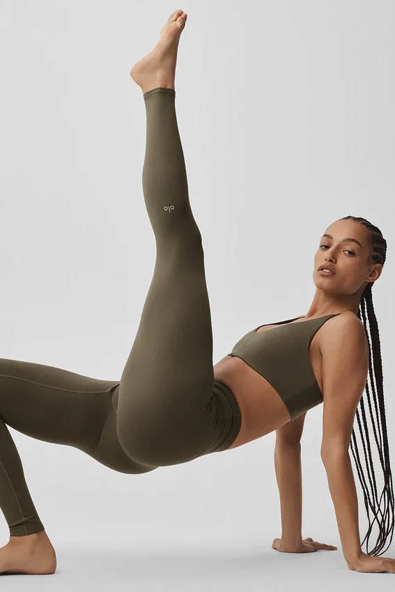 Alo Softsculpt High-Waist Tights – Olive Tree